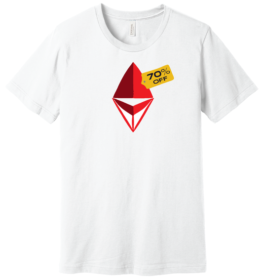 ETH, now 70% off tee